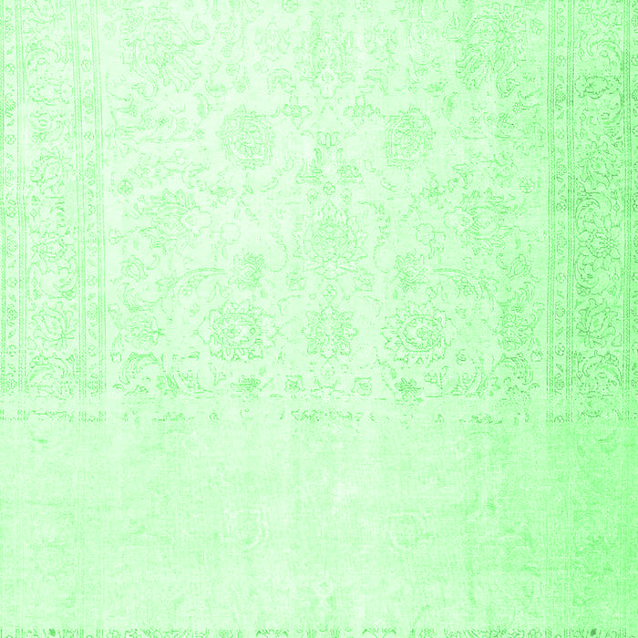 Machine Washable Persian Emerald Green Traditional Area Rugs, wshtr4487emgrn