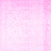 Square Machine Washable Persian Pink Traditional Rug, wshtr4487pnk
