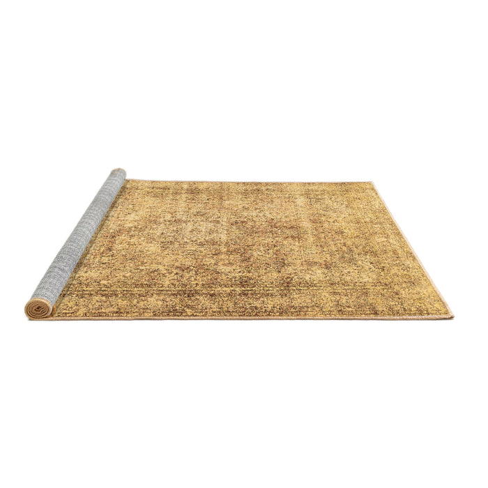 Sideview of Machine Washable Persian Brown Traditional Rug, wshtr4488brn