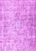 Machine Washable Persian Purple Traditional Area Rugs, wshtr4488pur