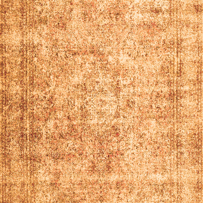 Serging Thickness of Machine Washable Persian Orange Traditional Area Rugs, wshtr4488org