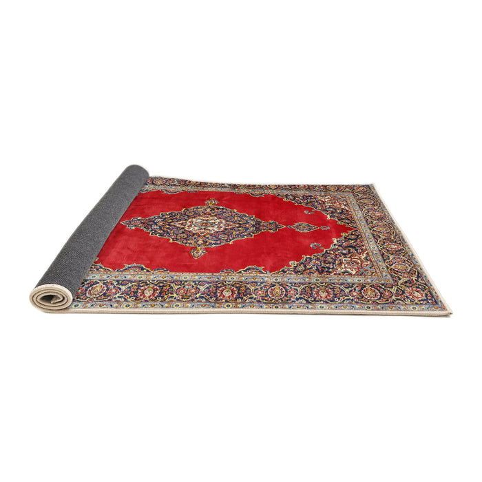Sideview of Traditional Camel Brown Medallion Rug, tr4489