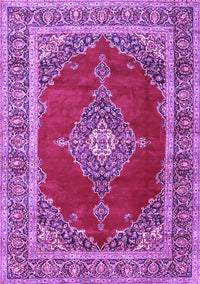 Medallion Purple Traditional Rug, tr4489pur