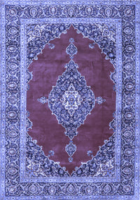 Medallion Blue Traditional Rug, tr4489blu