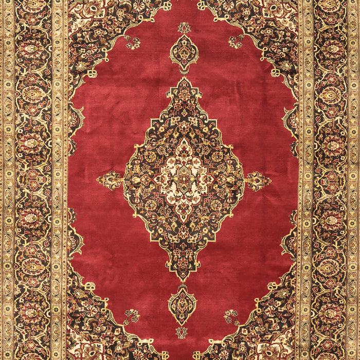 Medallion Brown Traditional Rug, tr4489brn