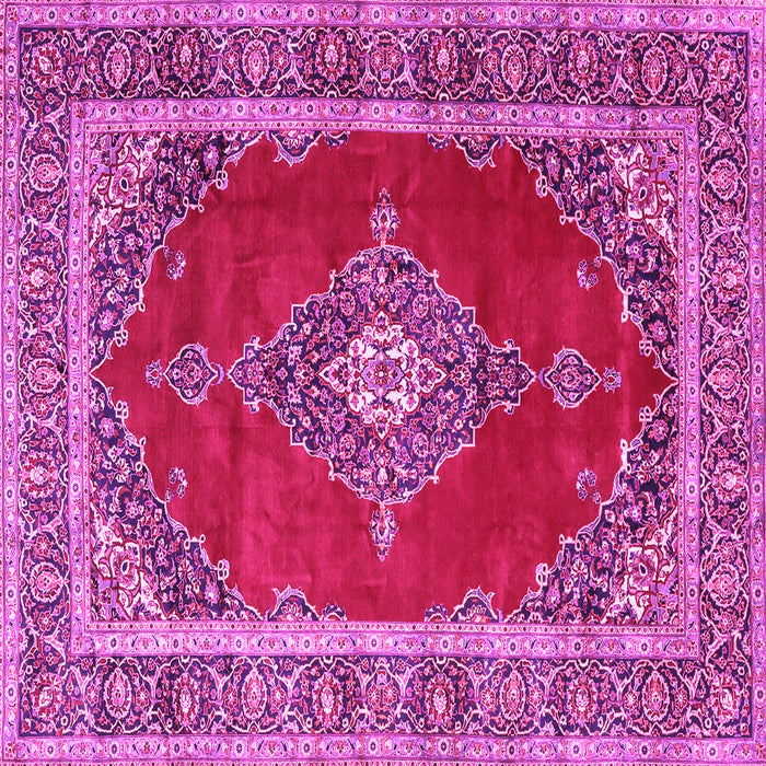 Square Medallion Pink Traditional Rug, tr4489pnk