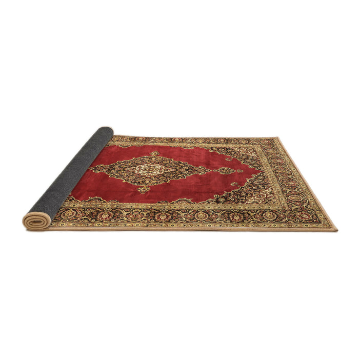 Sideview of Medallion Brown Traditional Rug, tr4489brn
