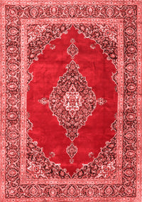 Medallion Red Traditional Rug, tr4489red