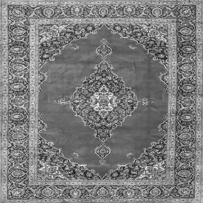 Serging Thickness of Medallion Gray Traditional Rug, tr4489gry