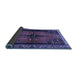 Sideview of Persian Blue Traditional Rug, tr448blu