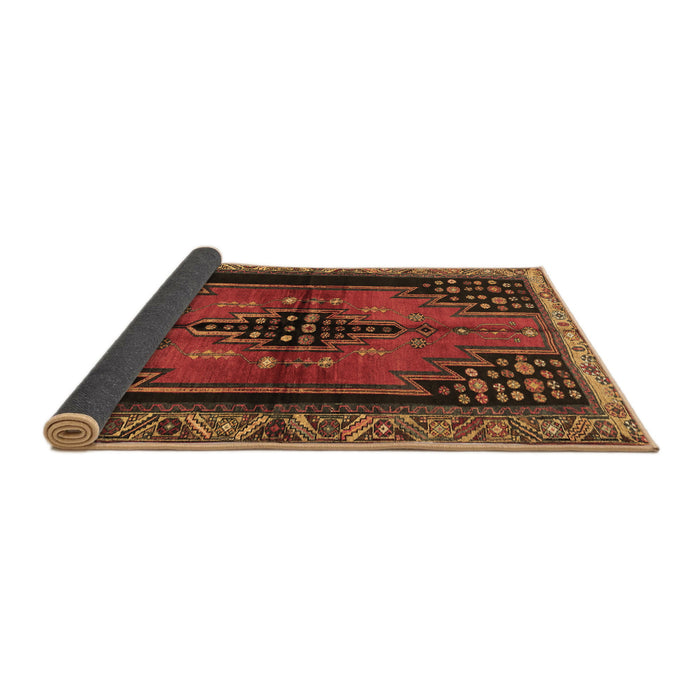 Sideview of Persian Brown Traditional Rug, tr448brn
