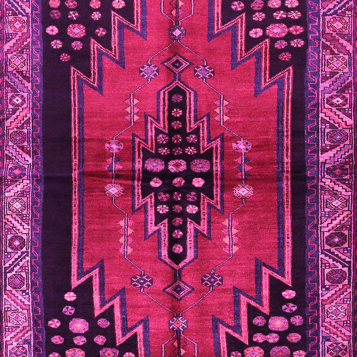 Machine Washable Persian Pink Traditional Rug, wshtr448pnk