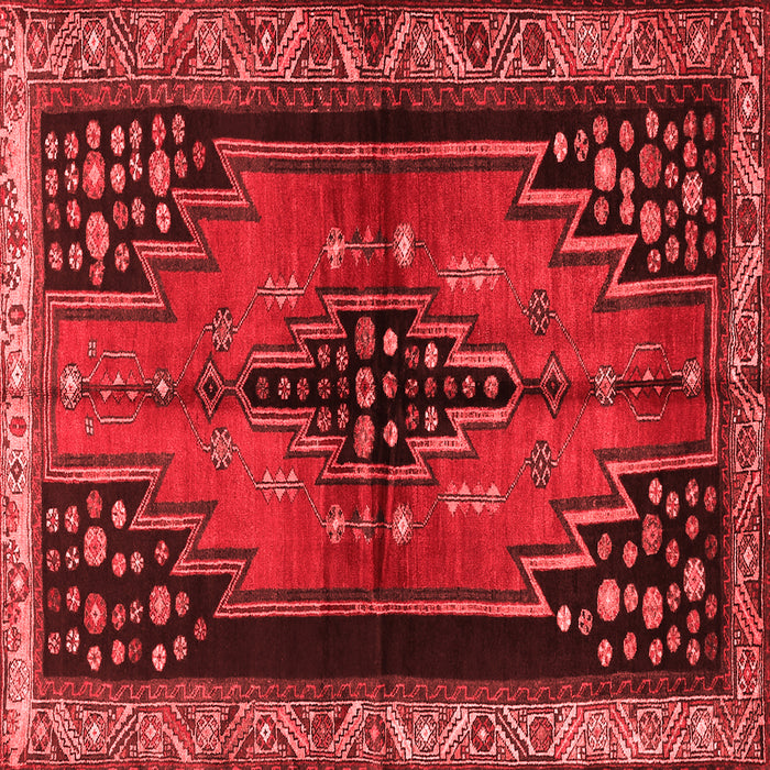 Machine Washable Persian Red Traditional Rug, wshtr448red