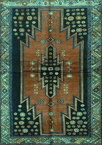 Persian Turquoise Traditional Rug, tr448turq