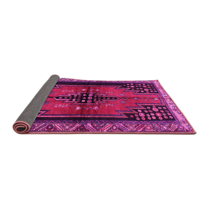 Sideview of Persian Pink Traditional Rug, tr448pnk