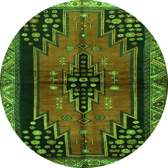 Machine Washable Persian Green Traditional Area Rugs, wshtr448grn