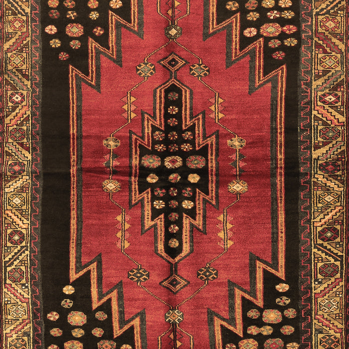 Machine Washable Persian Brown Traditional Rug, wshtr448brn