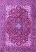 Medallion Purple Traditional Rug, tr4490pur