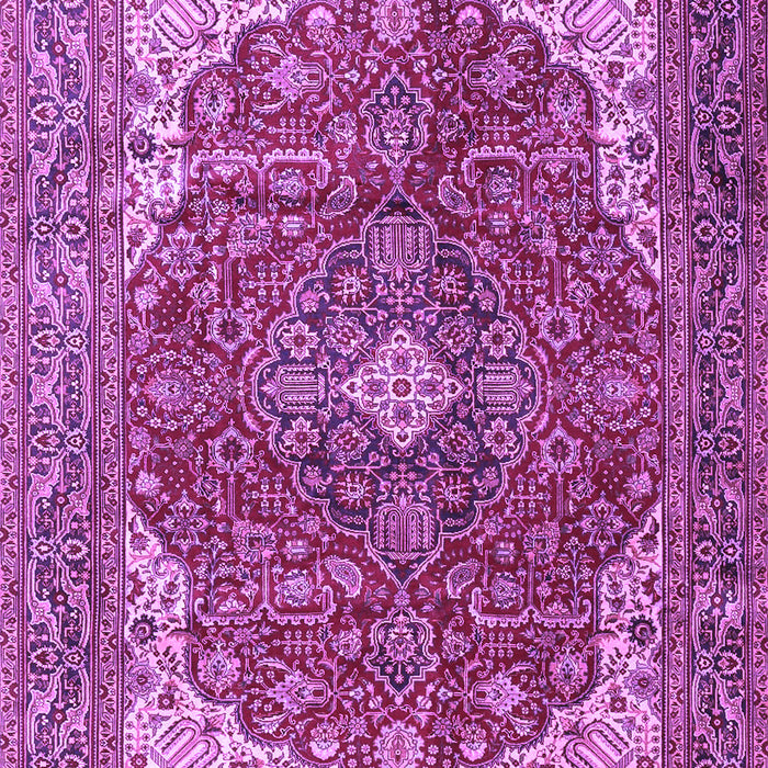 Medallion Purple Traditional Rug, tr4490pur