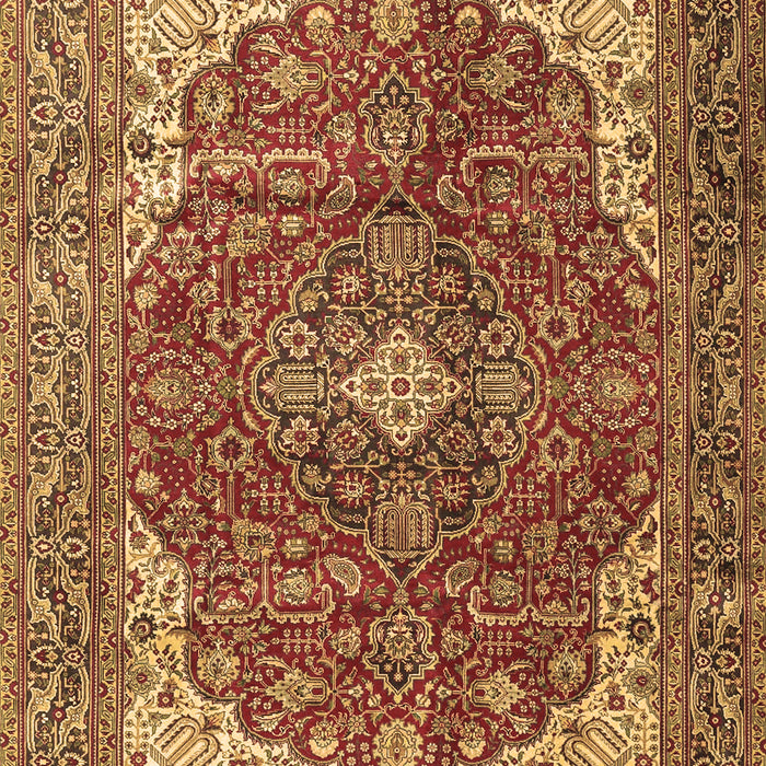 Medallion Brown Traditional Rug, tr4490brn