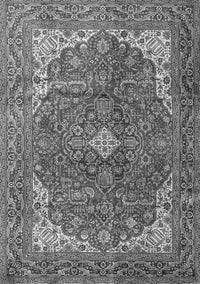 Medallion Gray Traditional Rug, tr4490gry