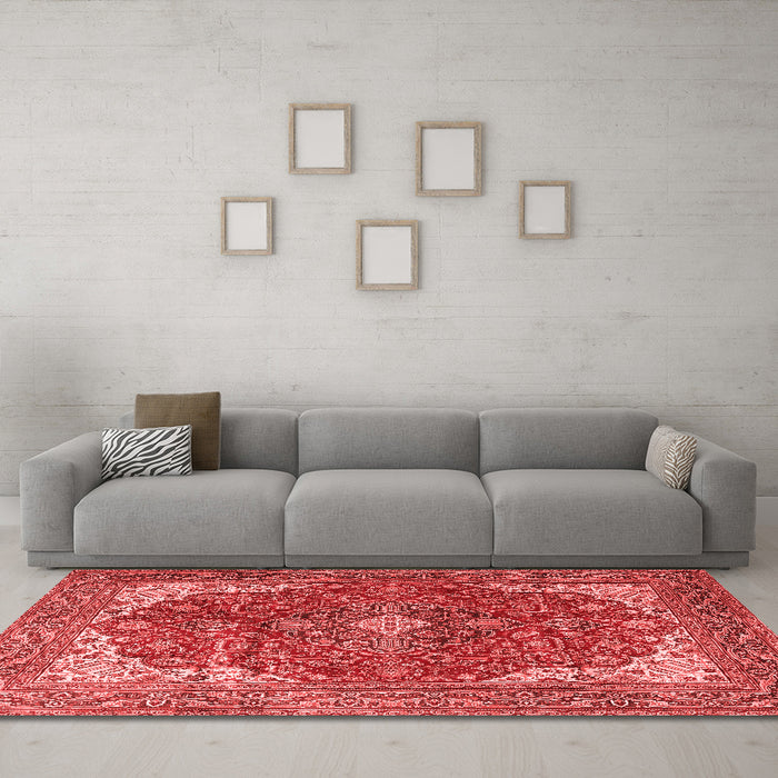 Traditional Red Washable Rugs