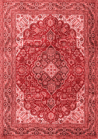 Medallion Red Traditional Rug, tr4490red