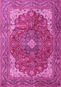 Medallion Pink Traditional Rug, tr4490pnk