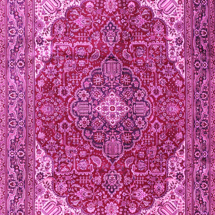 Medallion Pink Traditional Rug, tr4490pnk