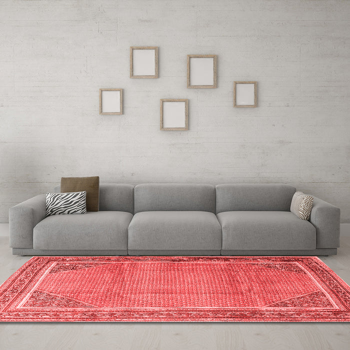 Traditional Red Washable Rugs