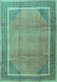 Persian Turquoise Traditional Rug, tr4491turq