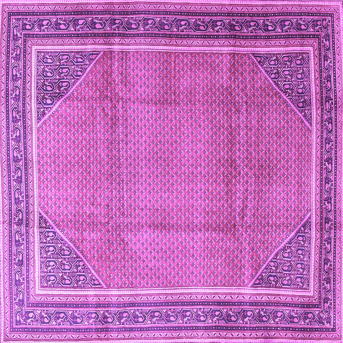 Square Persian Purple Traditional Rug, tr4491pur