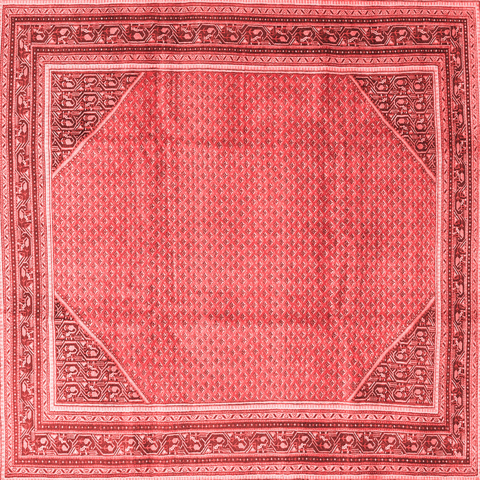 Machine Washable Persian Red Traditional Rug, wshtr4491red