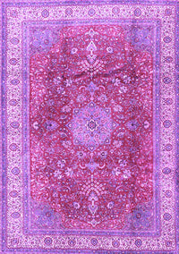 Medallion Purple Traditional Rug, tr4492pur