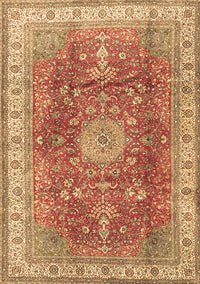 Medallion Brown Traditional Rug, tr4492brn