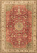 Medallion Brown Traditional Rug, tr4492brn