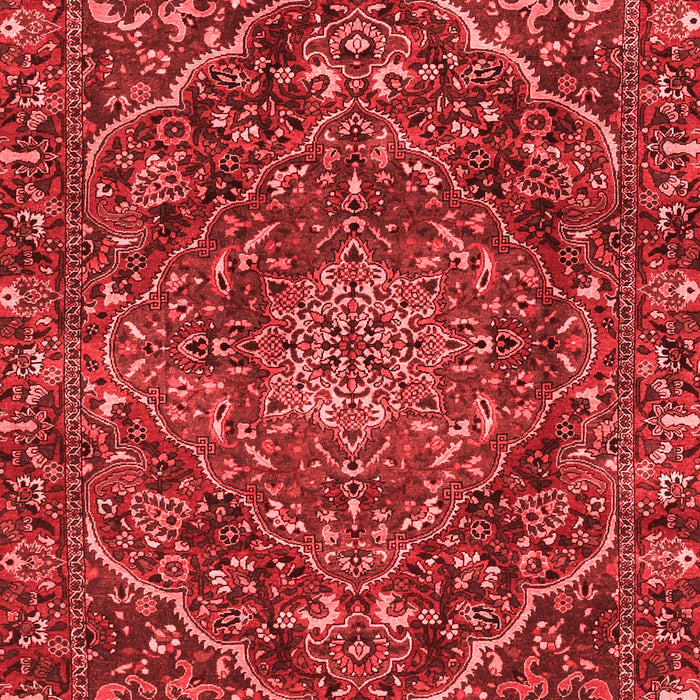 Machine Washable Persian Red Traditional Rug, wshtr4493red