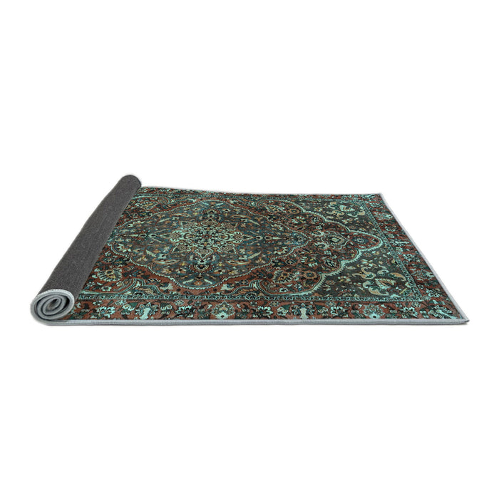 Sideview of Persian Light Blue Traditional Rug, tr4493lblu
