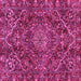 Square Persian Pink Traditional Rug, tr4493pnk