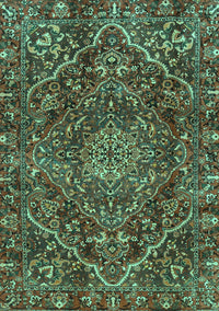 Persian Turquoise Traditional Rug, tr4493turq