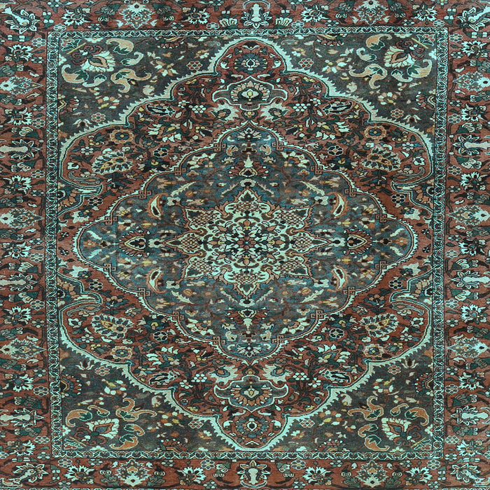Square Persian Light Blue Traditional Rug, tr4493lblu