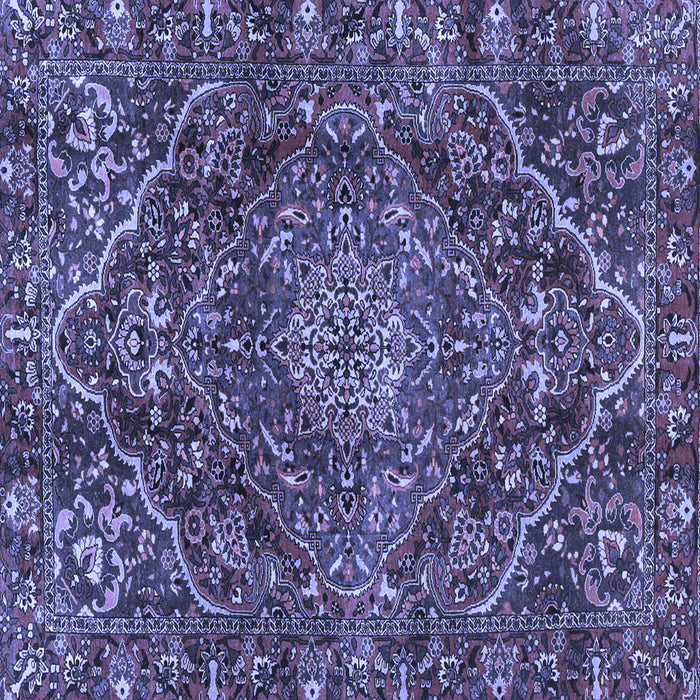 Square Persian Blue Traditional Rug, tr4493blu