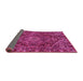 Sideview of Persian Pink Traditional Rug, tr4493pnk