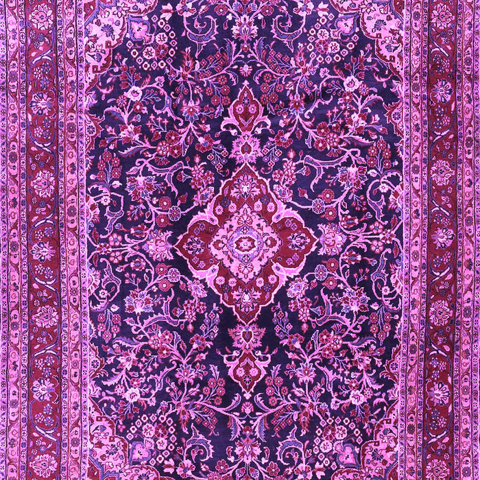Machine Washable Persian Purple Traditional Area Rugs, wshtr4494pur