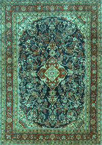 Persian Turquoise Traditional Rug, tr4494turq