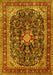 Machine Washable Persian Yellow Traditional Rug, wshtr4494yw