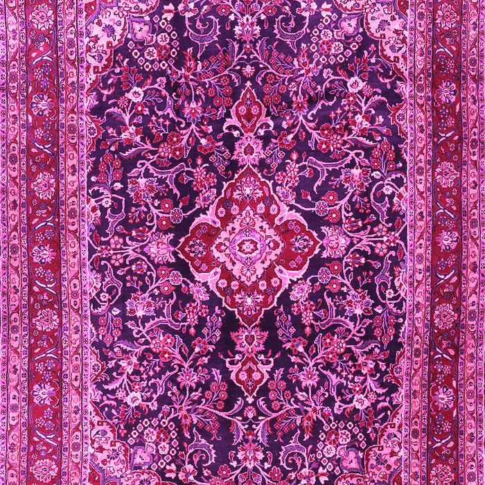 Machine Washable Persian Pink Traditional Rug, wshtr4494pnk