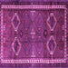 Square Persian Purple Traditional Rug, tr4495pur