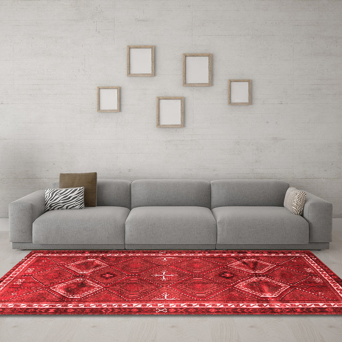 Traditional Red Washable Rugs