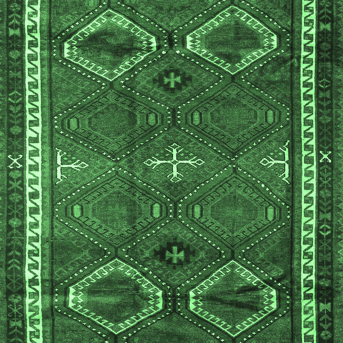 Machine Washable Persian Emerald Green Traditional Area Rugs, wshtr4495emgrn